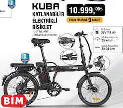 KUBA KATLANABİLİR ELEKTRİKLİ BİSİKLET